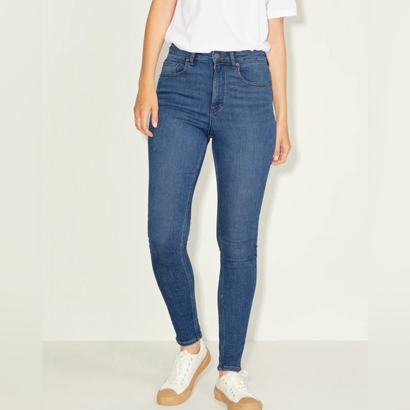 NWT Size Large /32 leg JJXX Jack Jones Ladies High Waist Skinny Jeans - Picture 3 of 8